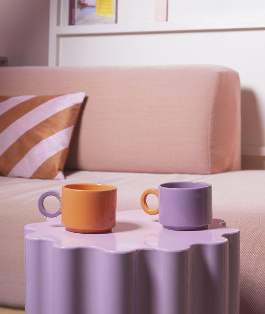 F2D ΟΝΑ Lou Mug Orange-Purple 280ml