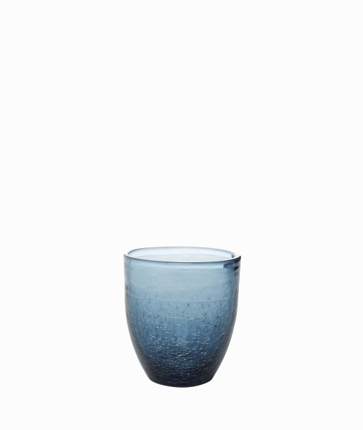 F2D Crackle Ποτήρι Σωλήνας Τιρκουάζ 250ml