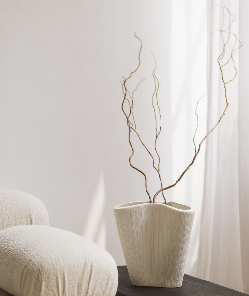 F2D S|P Collection Vico Vase Beige 28,5x32,5cm