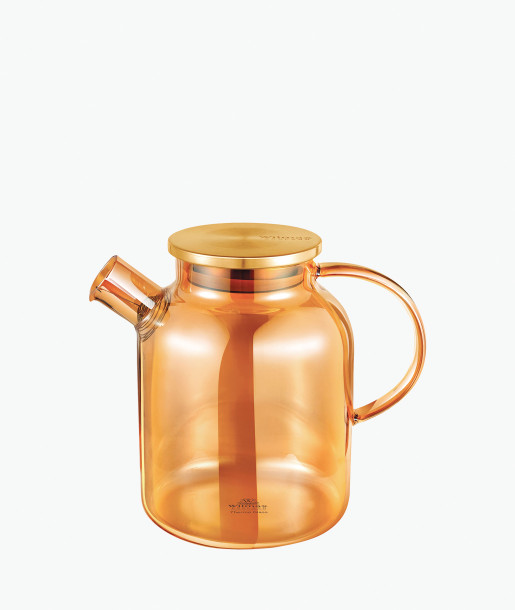 Wilmax Τσαγιέρα Γυάλινη με Φίλτρο 1.6L Amber