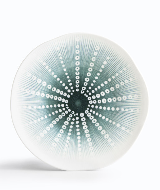 Axinos Blue Dot Πιάτο Ρηχό 28cm