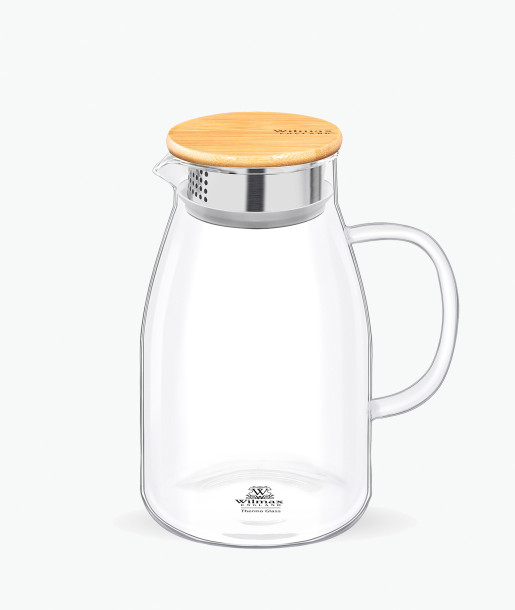 Wilmax Κανάτα με Καπάκι Bamboo 1.9L