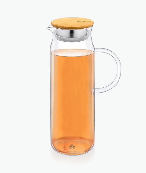 Wilmax Κανάτα με Καπάκι Bamboo 1.5L