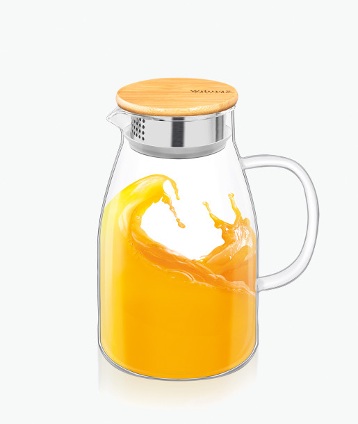 Wilmax Κανάτα με Καπάκι Bamboo 1.9L