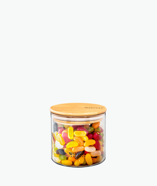 Wilmax Δοχείο Αποθήκευσης με Καπάκι Bamboo 600ml