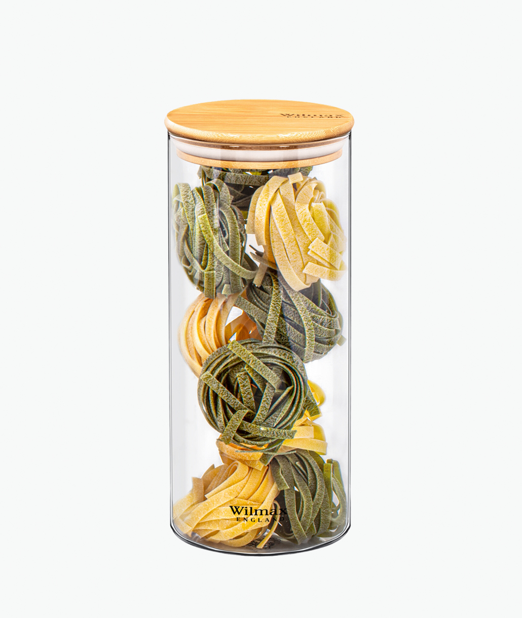 Wilmax Δοχείο Αποθήκευσης με Καπάκι Bamboo 1.5L