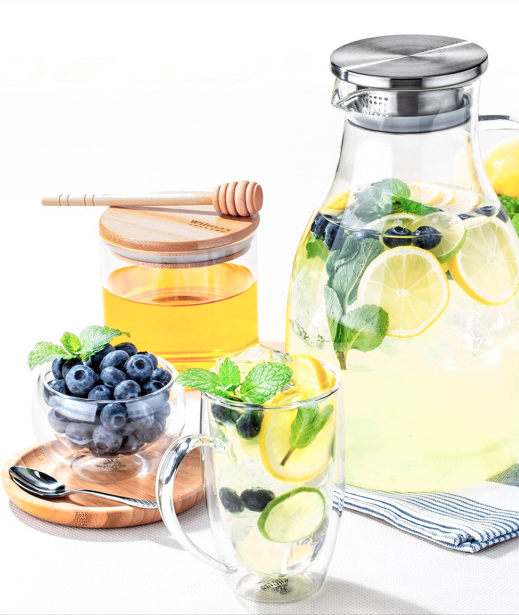 Wilmax Κούπα Διπλότοιχη Γυάλινη 300ml