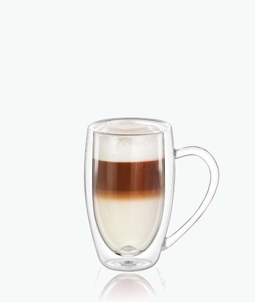 Wilmax Κούπα Διπλότοιχη Γυάλινη 400ml