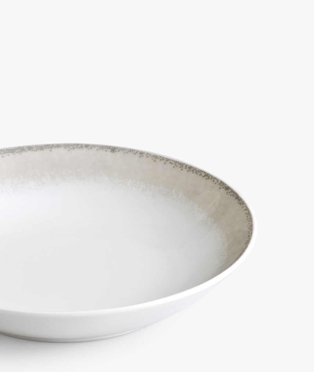 Apeiron Μπεζ Πιάτο Βαθύ 21cm