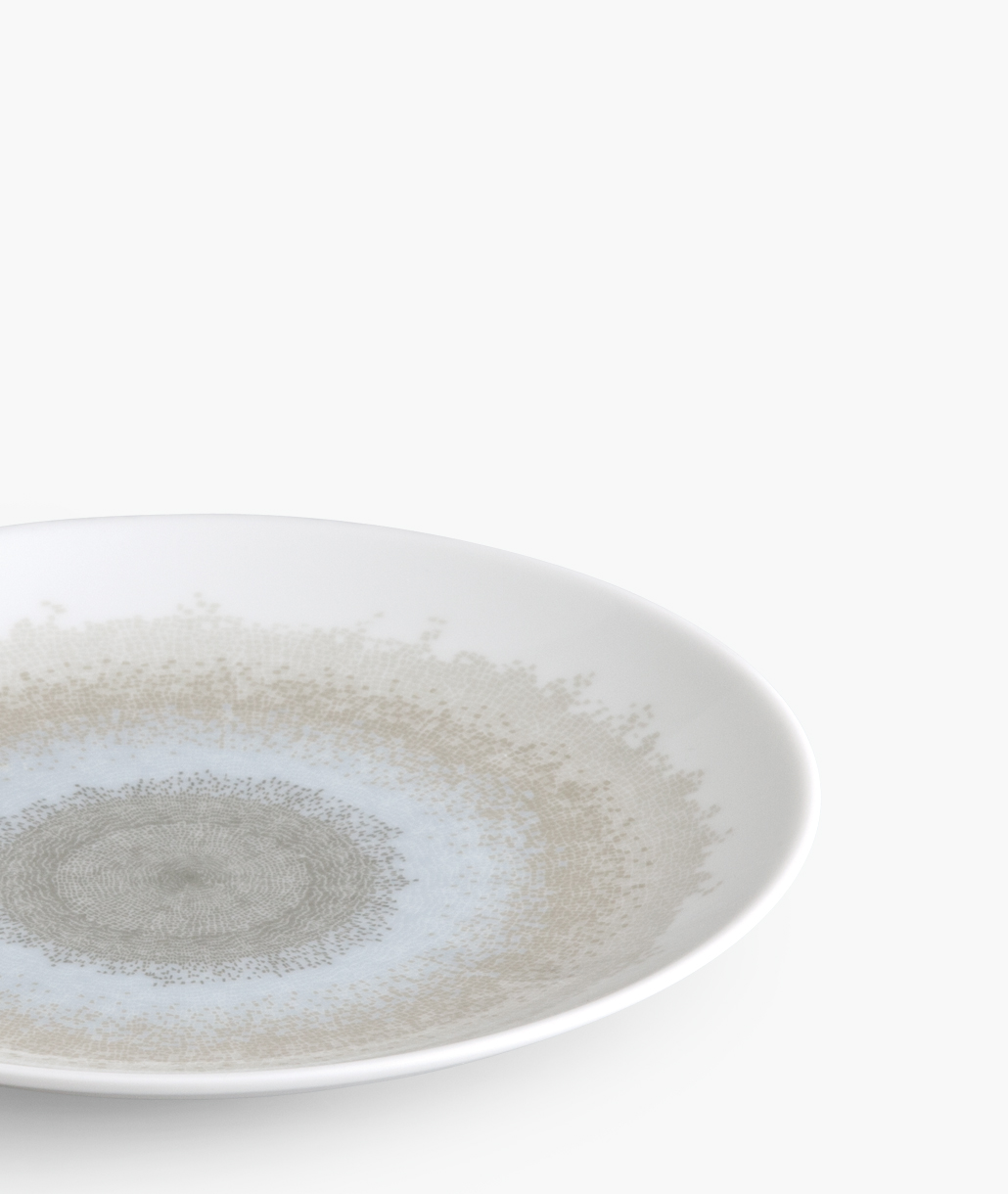 Apeiron Μπεζ Πιάτο Φρούτου 20.5cm