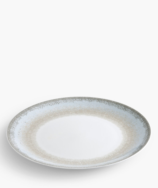 Apeiron Μπεζ Πιατέλα Στρογγυλή 30cm
