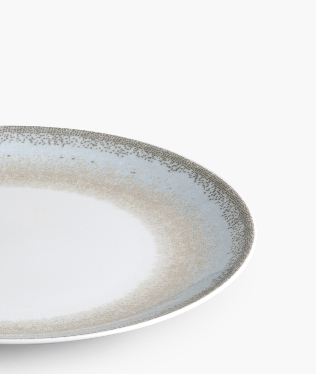 Apeiron Μπεζ Πιατέλα Στρογγυλή 30cm