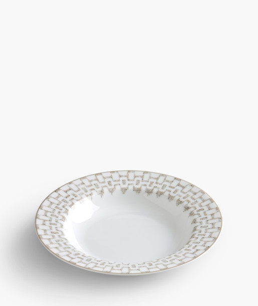 Hymn Μπεζ Πιάτο Βαθύ 23cm
