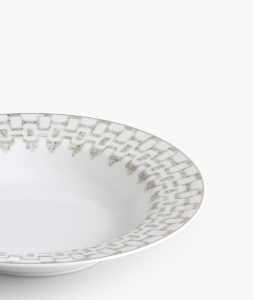 Hymn Μπεζ Πιάτο Βαθύ 23cm
