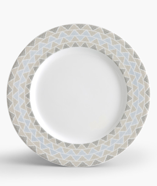 Geometry Μπεζ Πιατέλα Στρογγυλή 30cm