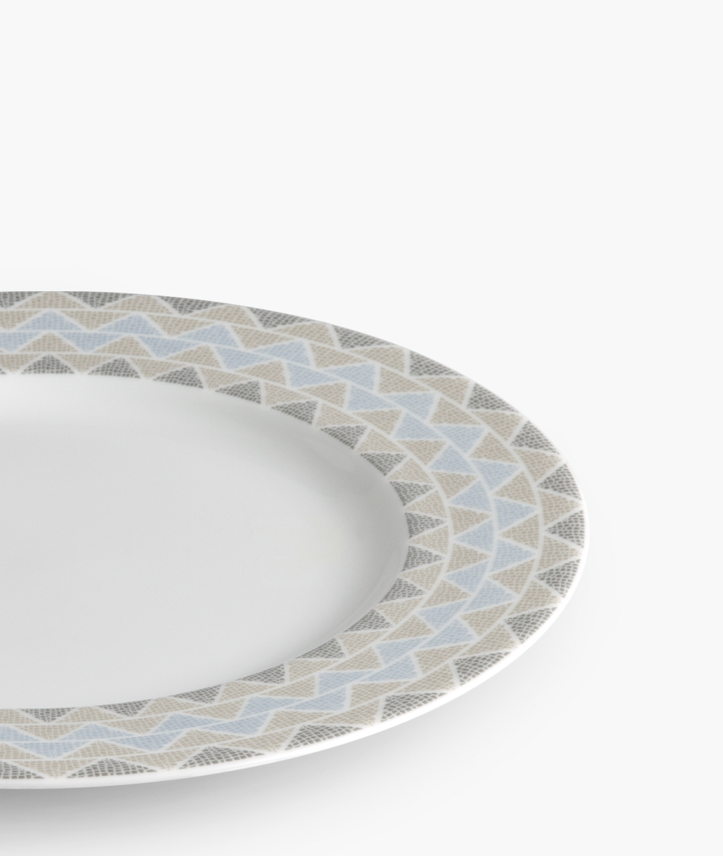 Geometry Μπεζ Πιατέλα Στρογγυλή 30cm