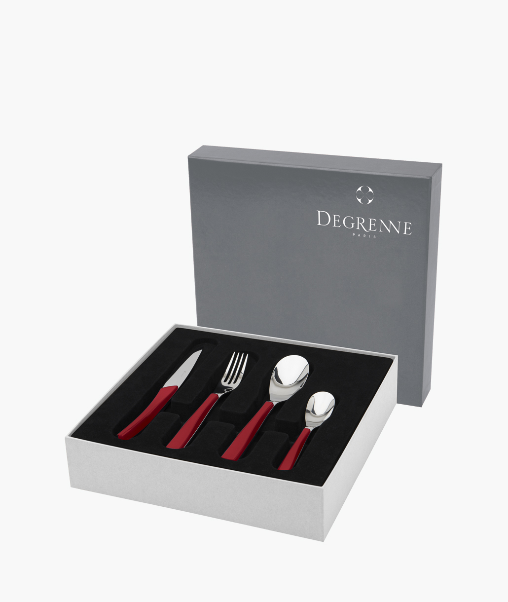 Degrenne Quartz Μαχ/να Σετ 24τμχ Κόκκινο