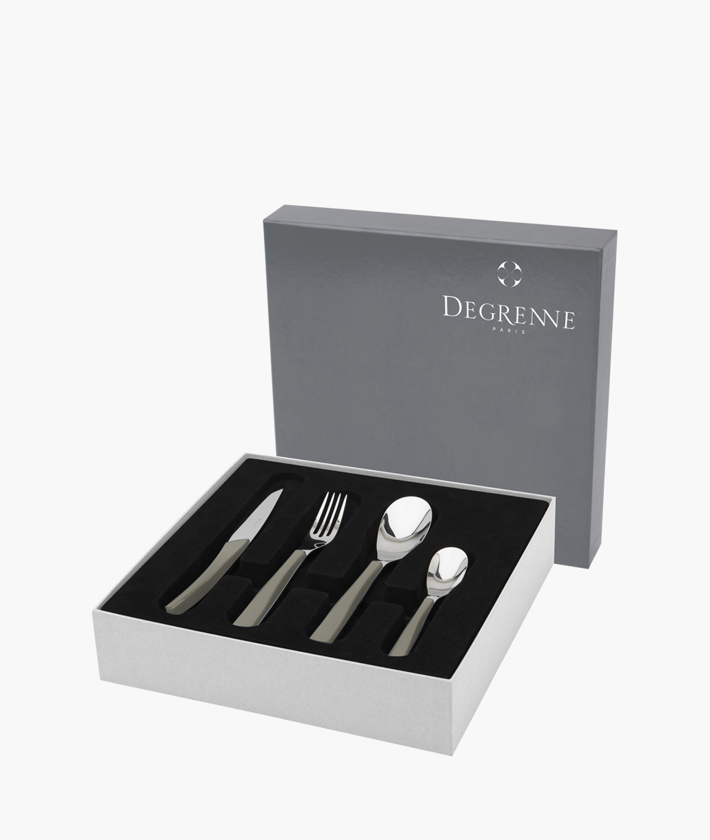 Degrenne Quartz Μαχ/να Σετ 24τμχ Γκρι