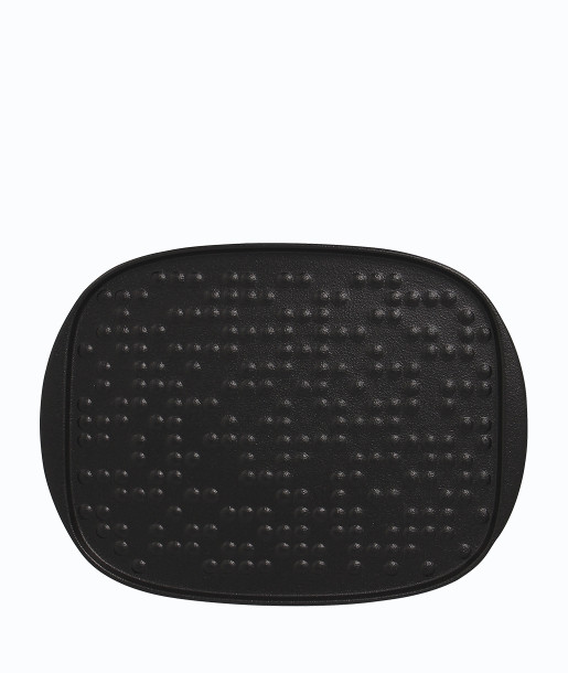 RAK Suggestions Staged Πιατέλα Ορθογώνια 27x20cm Ανάγλυφη Μαύρη
