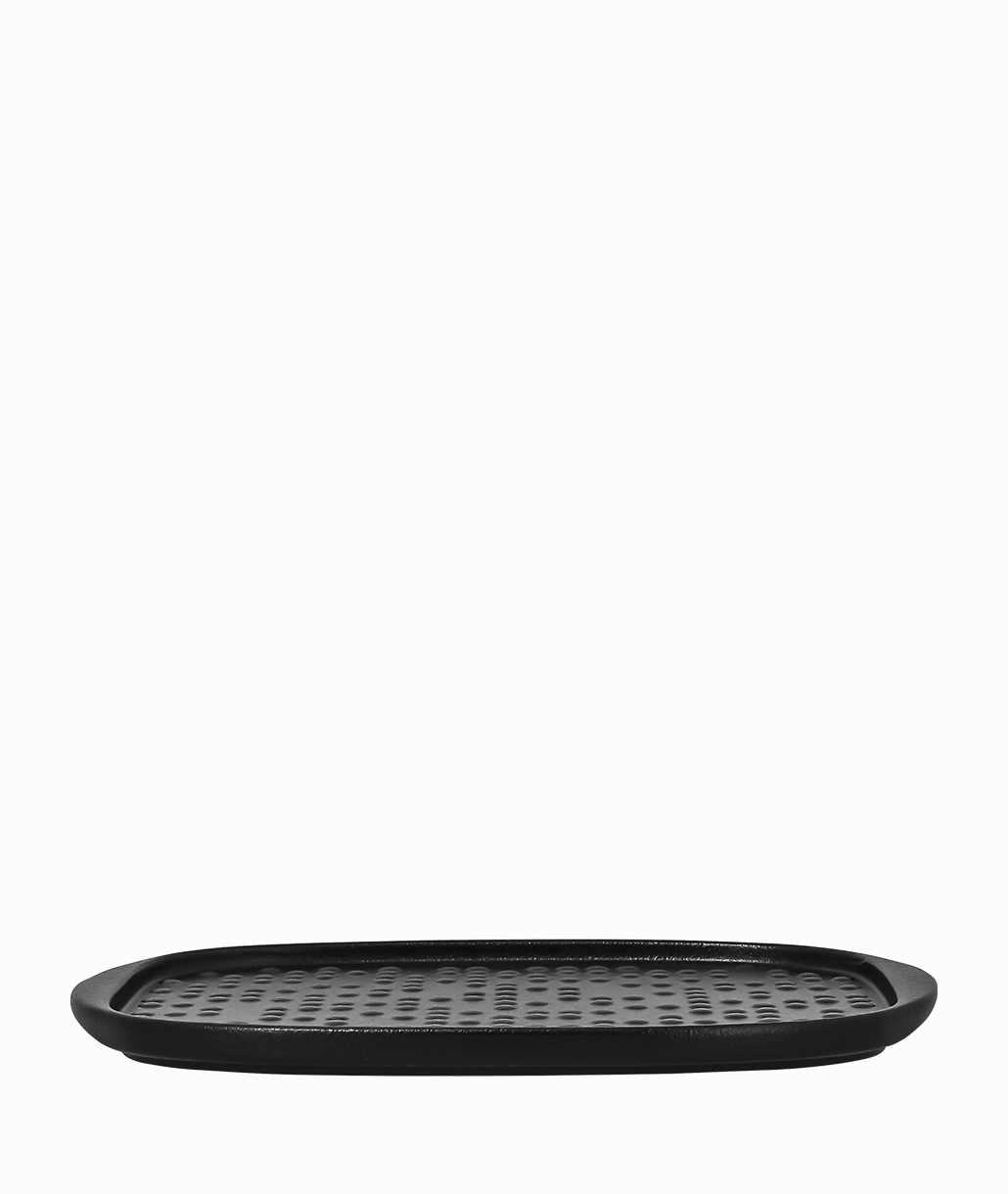 RAK Suggestions Staged Πιατέλα Ορθογώνια 27x20cm Ανάγλυφη Μαύρη
