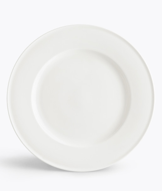 Silk Πιατέλα Στρογγυλή 30cm Λευκή Bone China