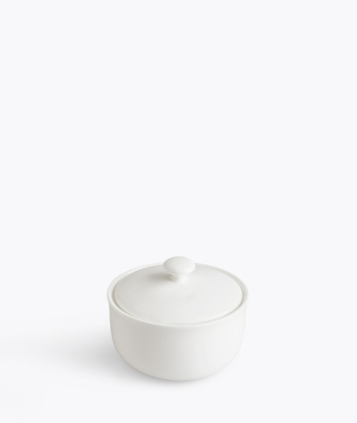 Silk Λευκή Ζαχαριέρα Bone China 240ml