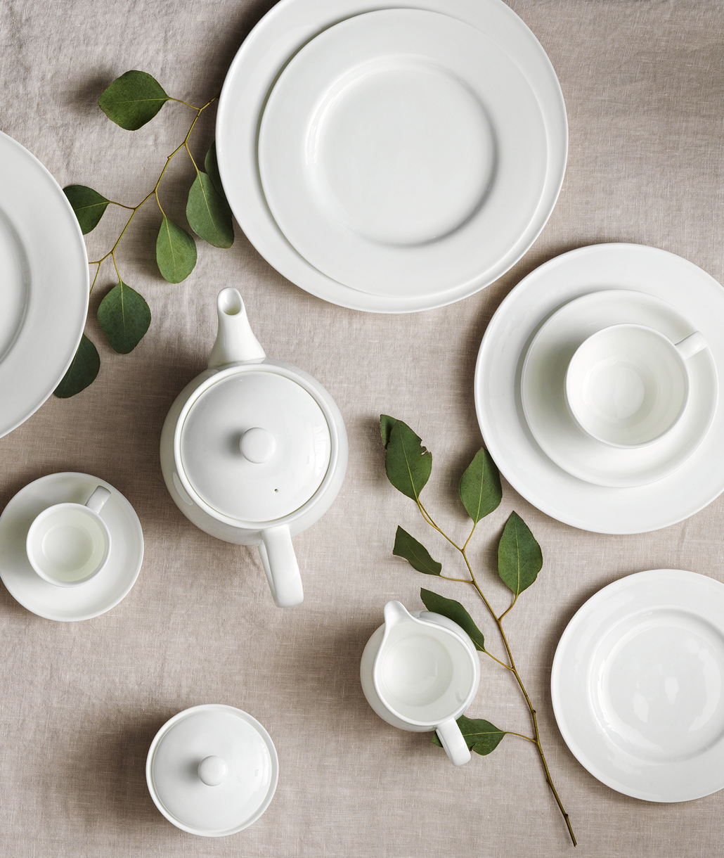Silk Λευκή Ζαχαριέρα Bone China 240ml