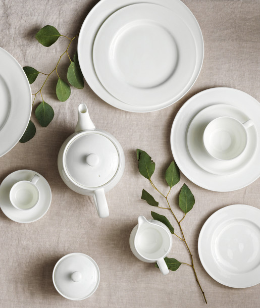 Silk Λευκή Ζαχαριέρα Bone China 240ml
