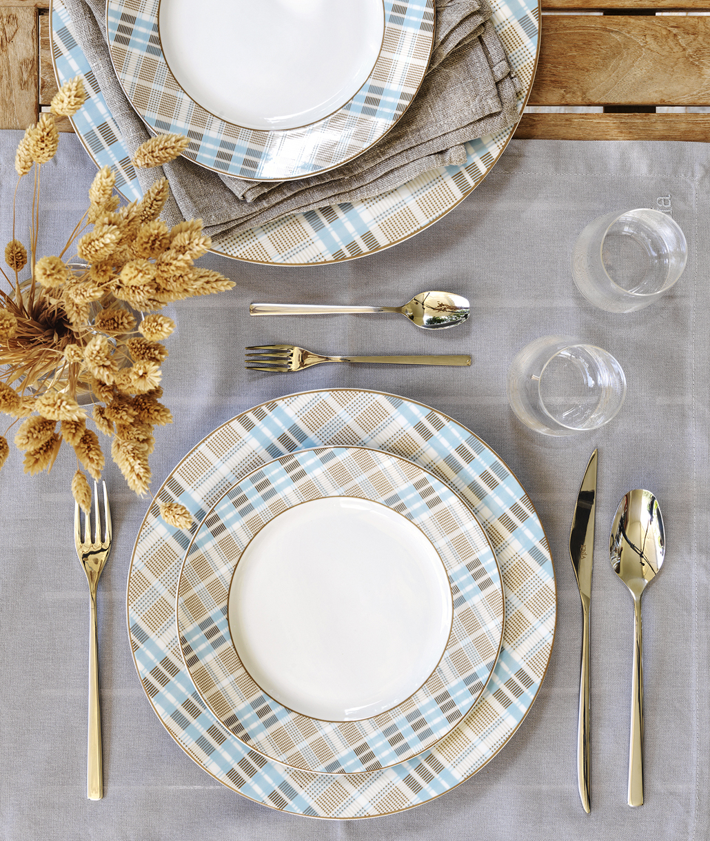 Picnic Σετ Γλυκού 7τμχ (6 Πιάτα Γλυκού 20.5cm + 1 Πιατέλα Στρογγυλή 31cm)