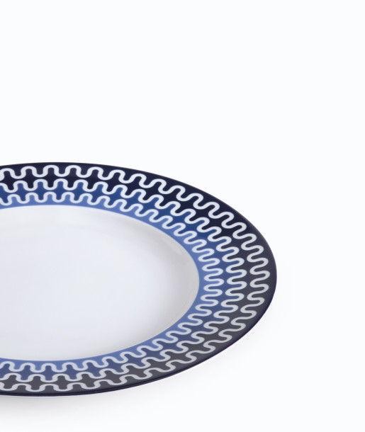 Illusion Blue Πιάτο Ρηχό 28.5εκ