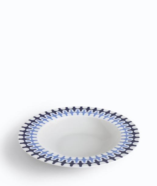 Illusion Blue Πιάτο Βαθύ 23εκ