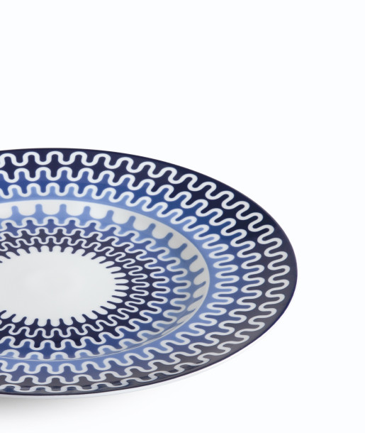 Illusion Blue Πιατέλα Στρογγυλή 32εκ