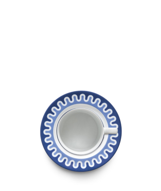 Illusion Blue Φλυτζάνι & Πιατάκι Τσαγιού 220ml
