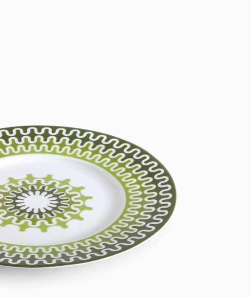 Illusion Green Πιάτο Φρούτου 23.5εκ
