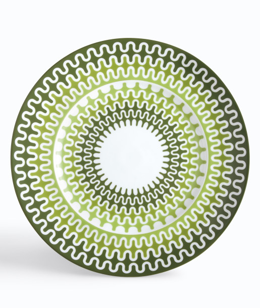 Illusion Green Πιατέλα Στρογγυλή 32εκ