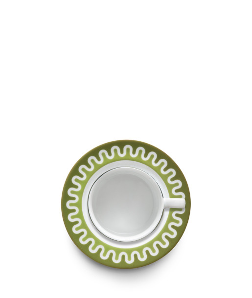 Illusion Green Φλυτζάνι & Πιατάκι Τσαγιού 220ml
