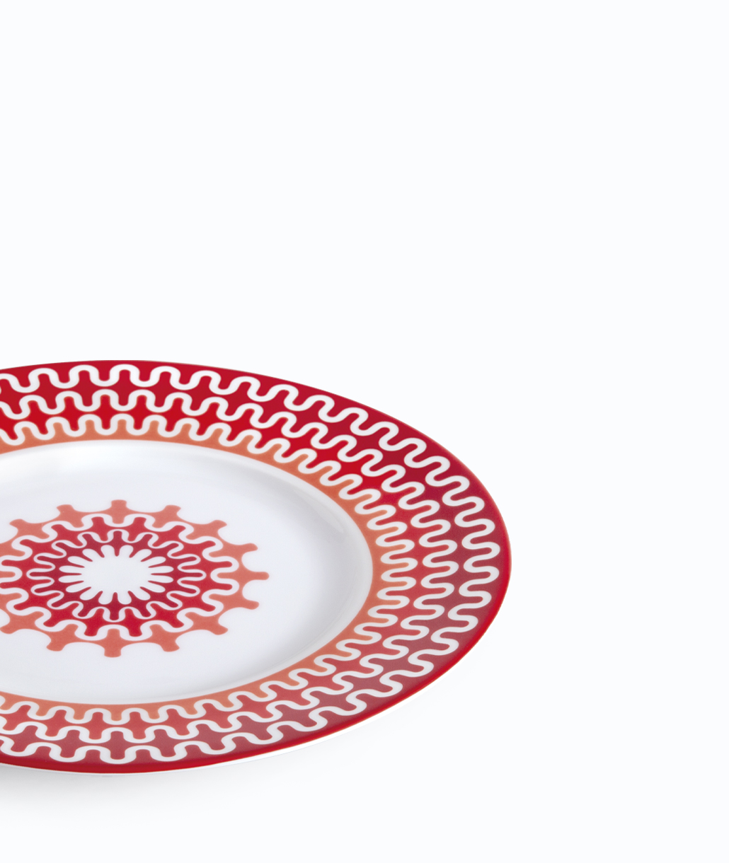 Illusion Red Πιάτο Φρούτου 23.5εκ