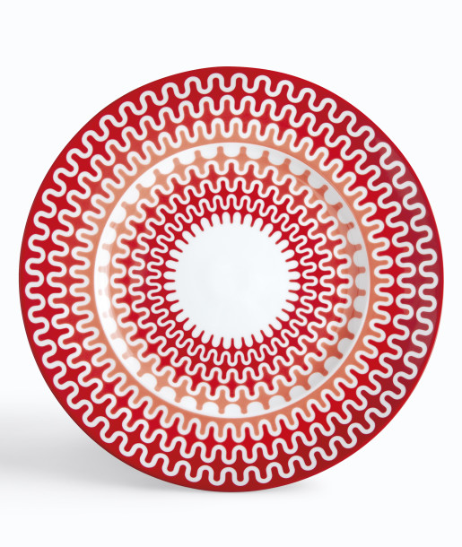 Illusion Red Πιατέλα Στρογγυλή 32εκ