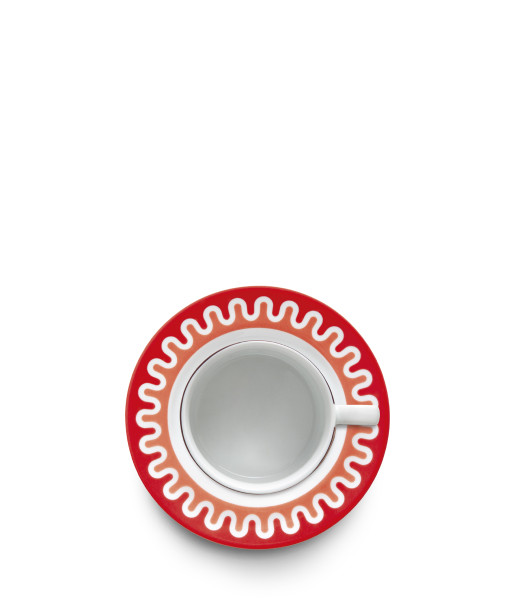 Illusion Red Φλυτζάνι & Πιατάκι Τσαγιού 220ml