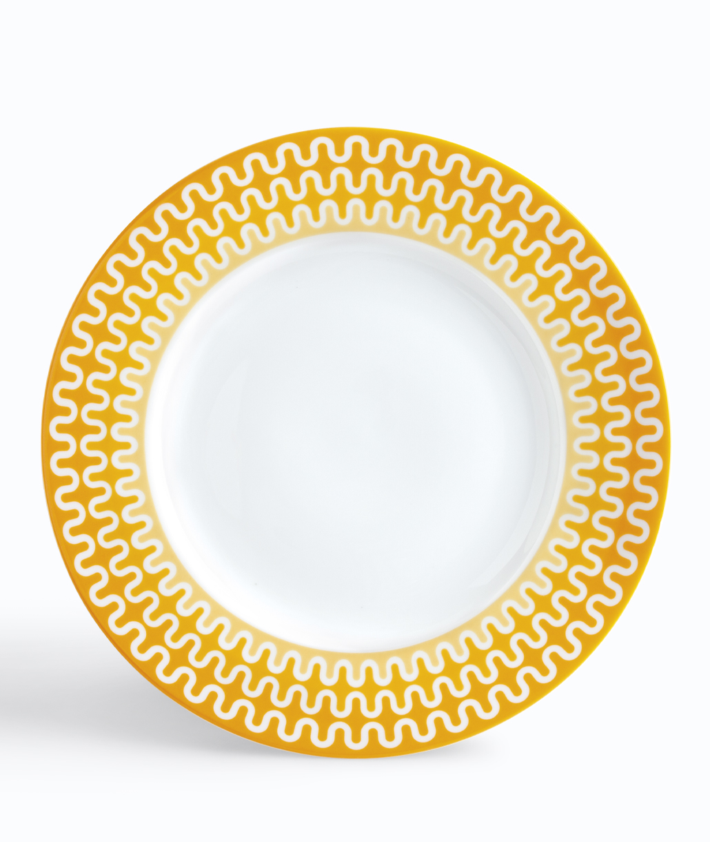 Illusion Yellow Πιάτο Ρηχό 28.5εκ