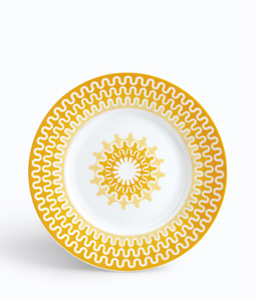 Illusion Yellow Πιάτο Φρούτου 23.5εκ