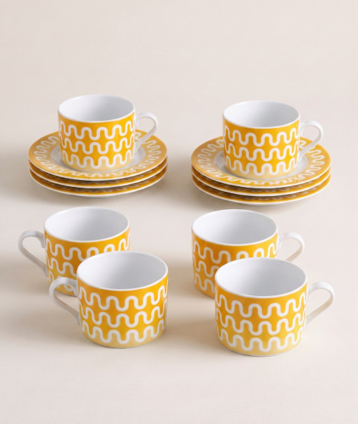 Illusion Yellow Σετ Τσαγιού 6τμχ