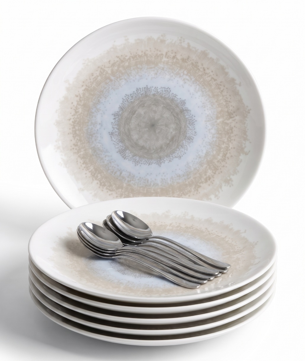 Apeiron Beige / Focus Σετ Γλυκού 12τμχ
